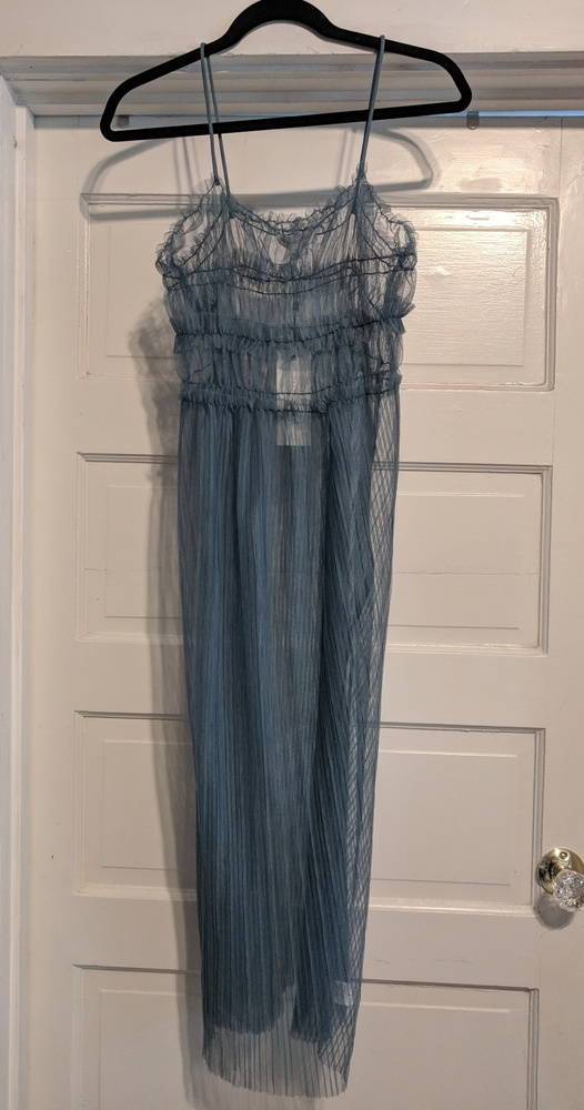 Sheer Blue Maxi Dress by Dance & Marvel NWT
